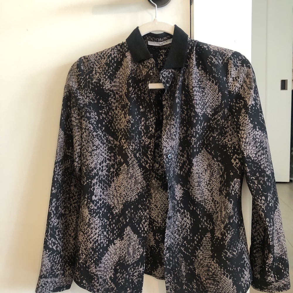 Ttahiri abstract snake print shirt, size XS, stylish